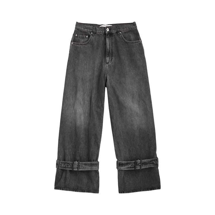 

Джинсы JW Anderson Buckled Cuff Jeans 'Grey', серый