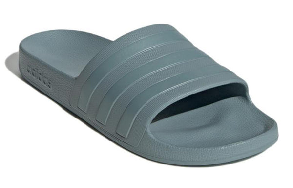 Тапочки adilette aqua non-slip wear-resistant shoe gray Adidas, серый — фото 4