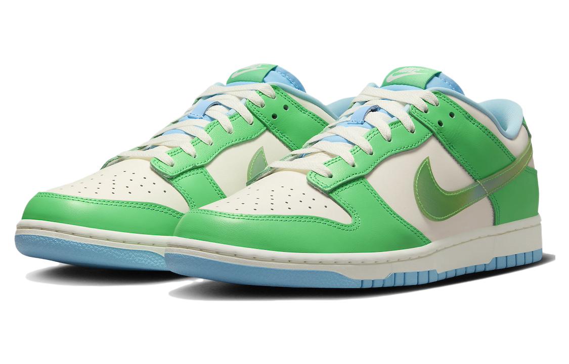 Dunk Low Retro Green Shock Nike, бежевый/зеленый — фото 4