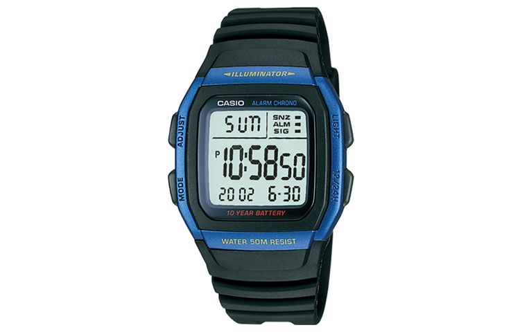 

CASIO Часы Men YOUTH Gray Watch W-96H-2AVDF, Black