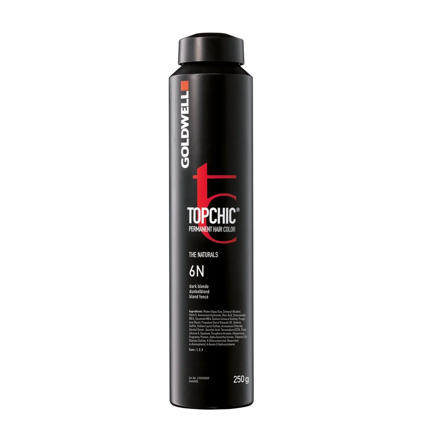 Краска для волос Goldwell Topchic 6N темно-русый 250 мл Goldwell