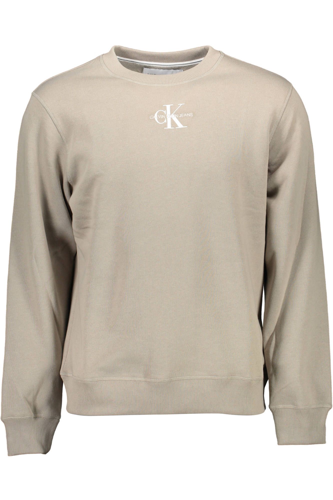 

Серый хлопковый мужской свитер Calvin Klein