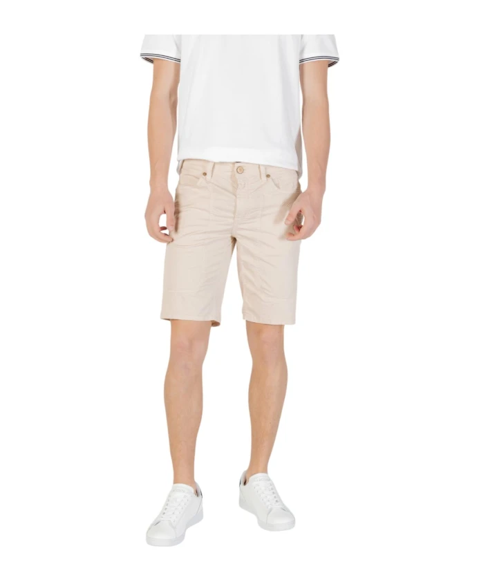 

Бежевые повседневные шорты из смесовой хлопковой ткани. Jeckerson, бежевый