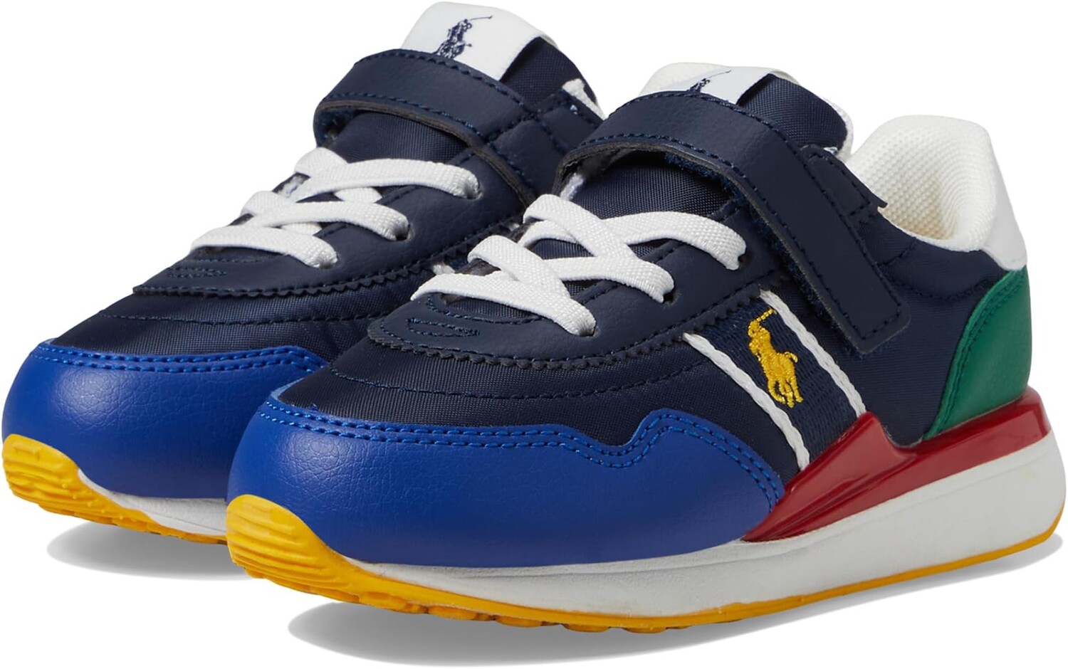 

Кроссовки Polo Ralph Lauren Train 89 Sport PS, цвет Navy/Multi/Yellow