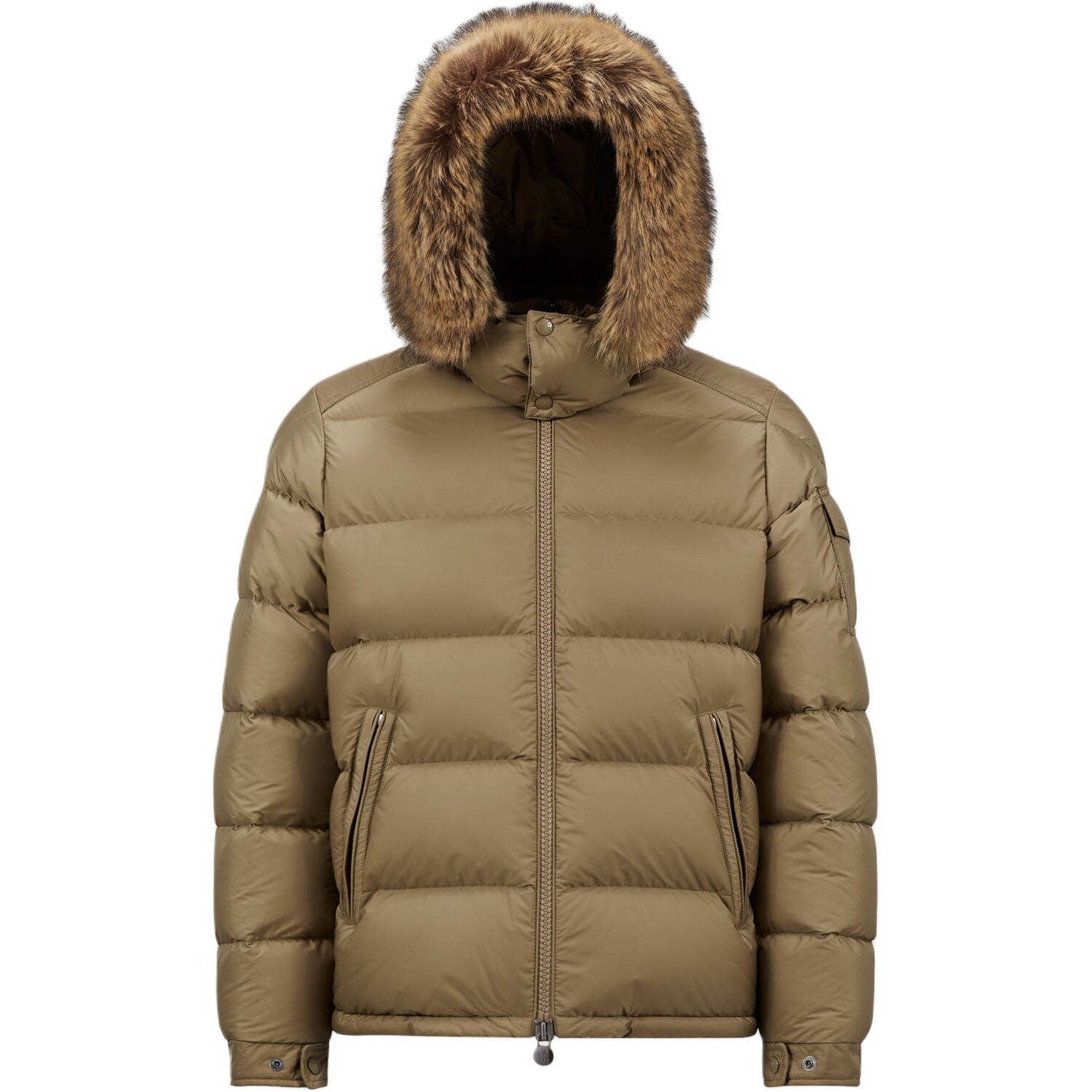 

Пуховик унисекс темно-коричневый Moncler