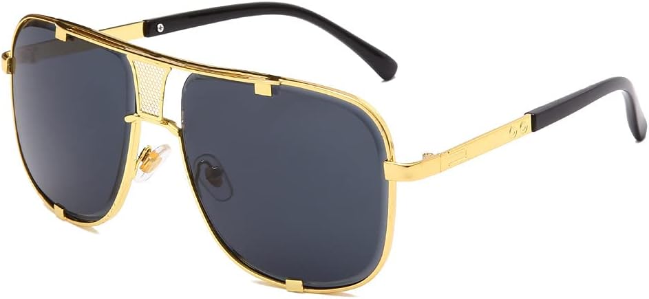 

Модные металлические солнцезащитные очки для мужчин, роскошные солнцезащитные очки для женщин, винтажные солнцезащитные очки с защитой от УФ-излучения UV400 TKKTLLT, 05