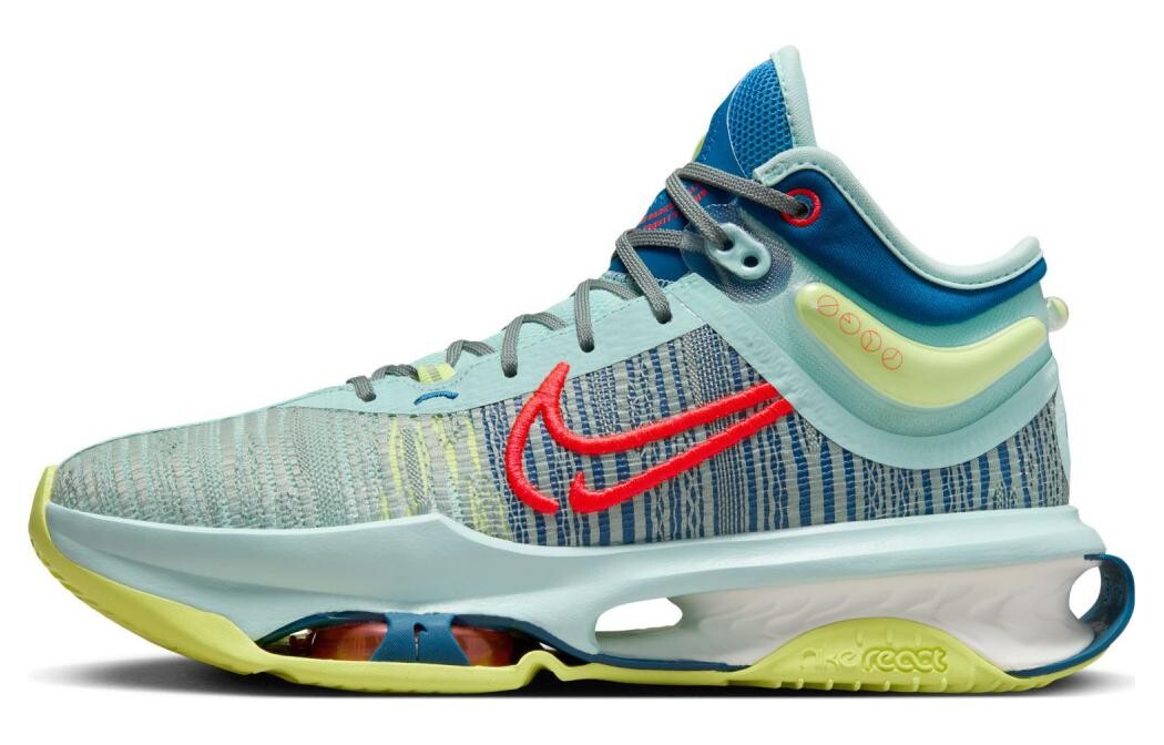 

Баскетбольные кроссовки Air Zoom GT Jump 2 Alpha Wave Nike, серый/синий