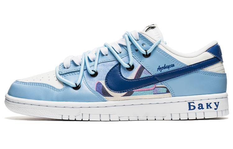 

Nike Кроссовки для скейтбординга Dunk City Collection, низкие, мужские, светло-синие