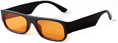 

Модные прямоугольные солнцезащитные очки для женщин и мужчин, винтажные, с оранжевыми линзами, квадратные солнцезащитные очки для женщин MTZJH, C4 Moq 300pcs