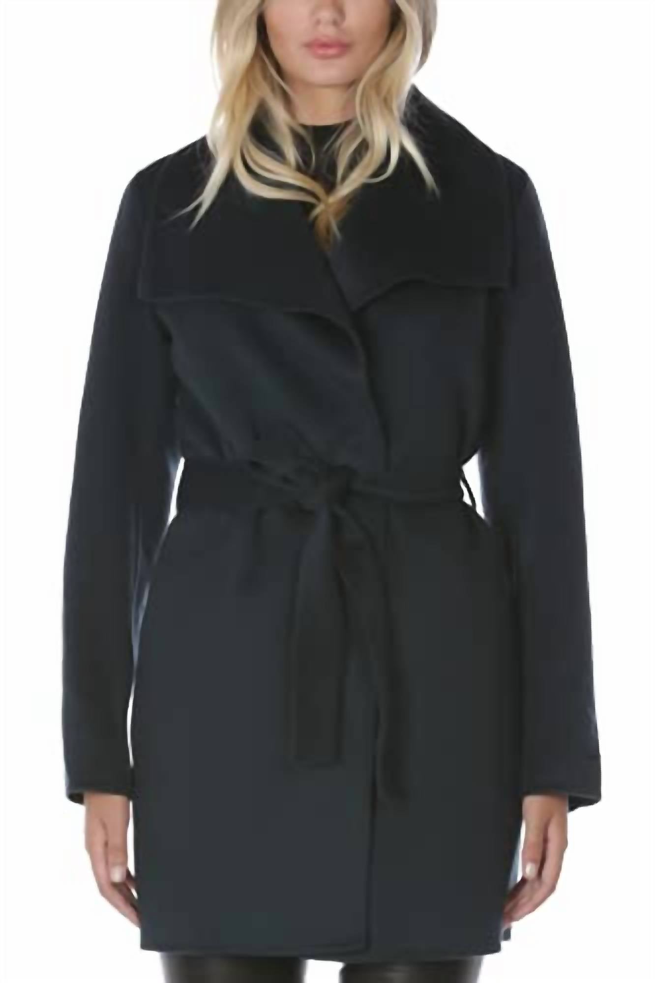 

Шерстяное пальто Ella Wrap Jacket Верхняя одежда в цвете Teal Elie Tahari