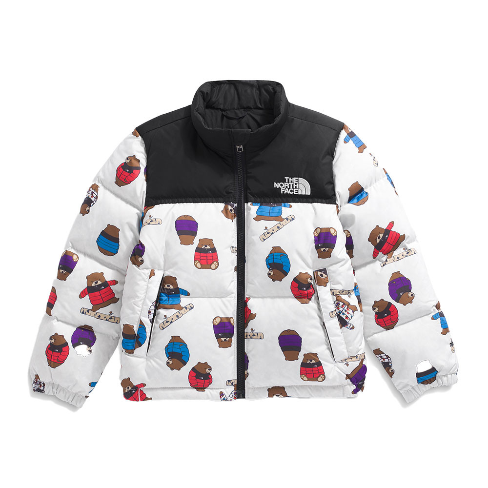 

Пуховая куртка The North Face 1996 Retro Nuptse (для маленьких детей), TNF White Nuptse Bears Print