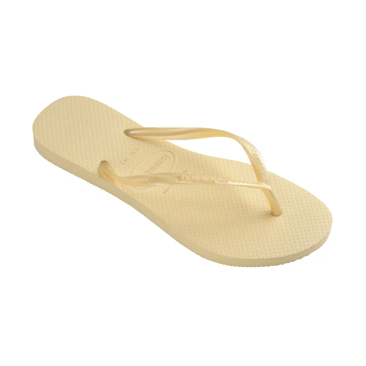 Женские шлепанцы Hav. Тонкий сливочный крем 412 Havaianas, натуральный — фото 2