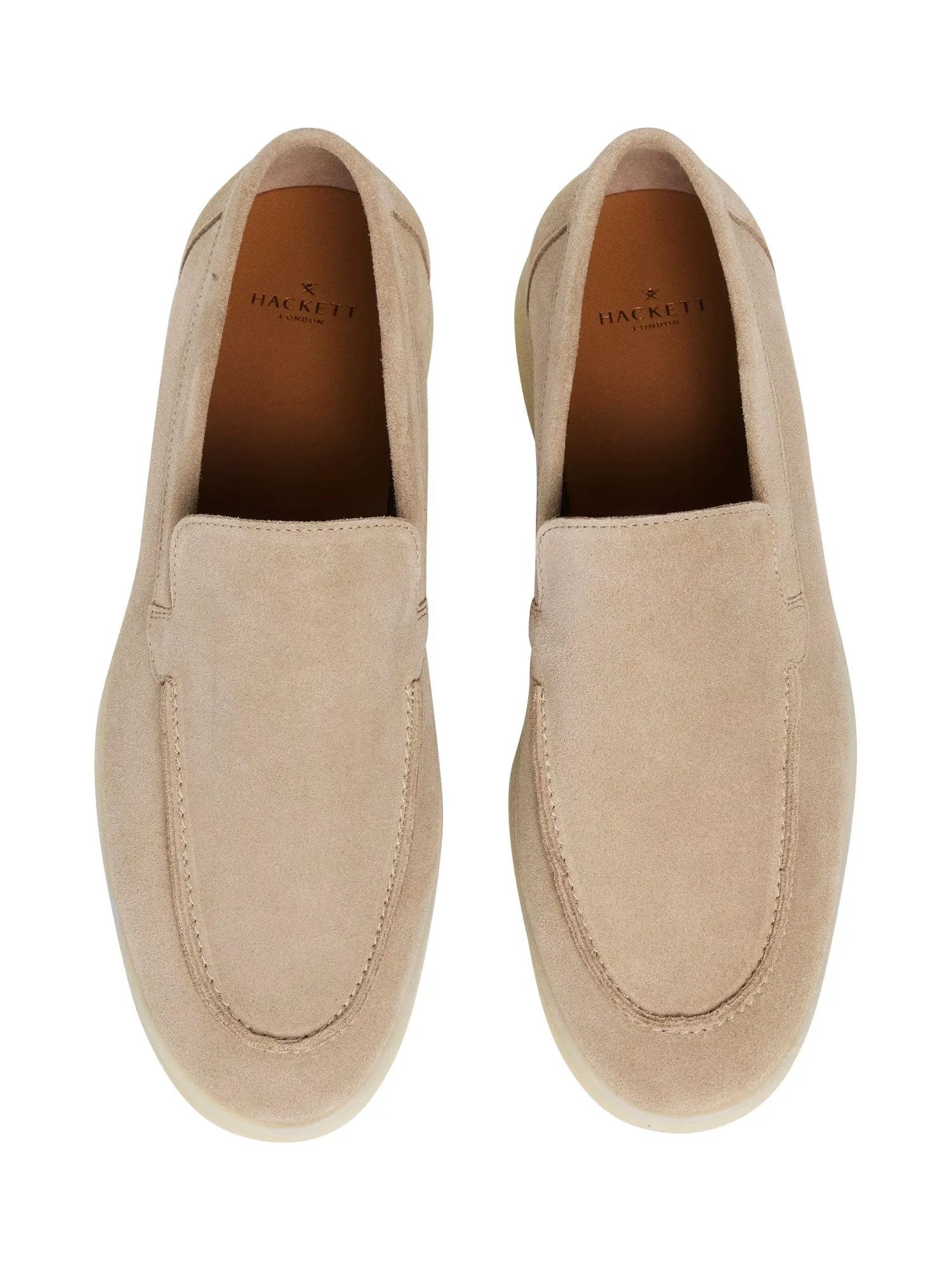 Лоферы Martin из гладкой замши Hackett London, Sand Beige — фото 2