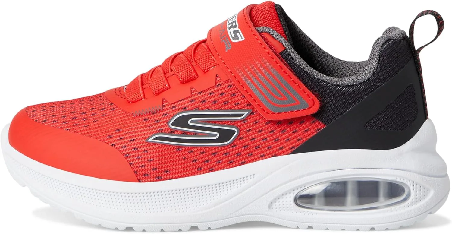 Кроссовки Skechers для мальчиков Microspec Max Advance-Squad-p, красный/черный — фото 4