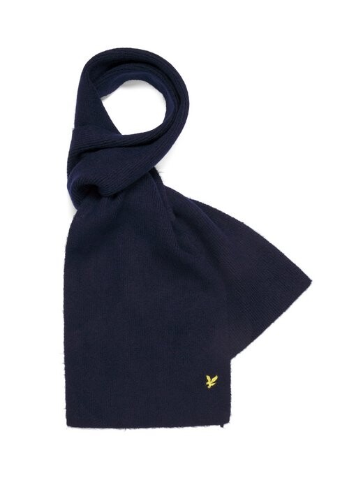 

Вязаный шарф Lyle & Scott, синий
