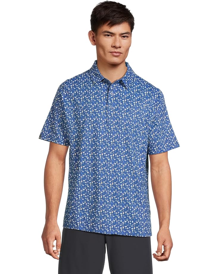 

Рубашка поло Callaway Cocktail Print Polo, цвет Galaxy Blue
