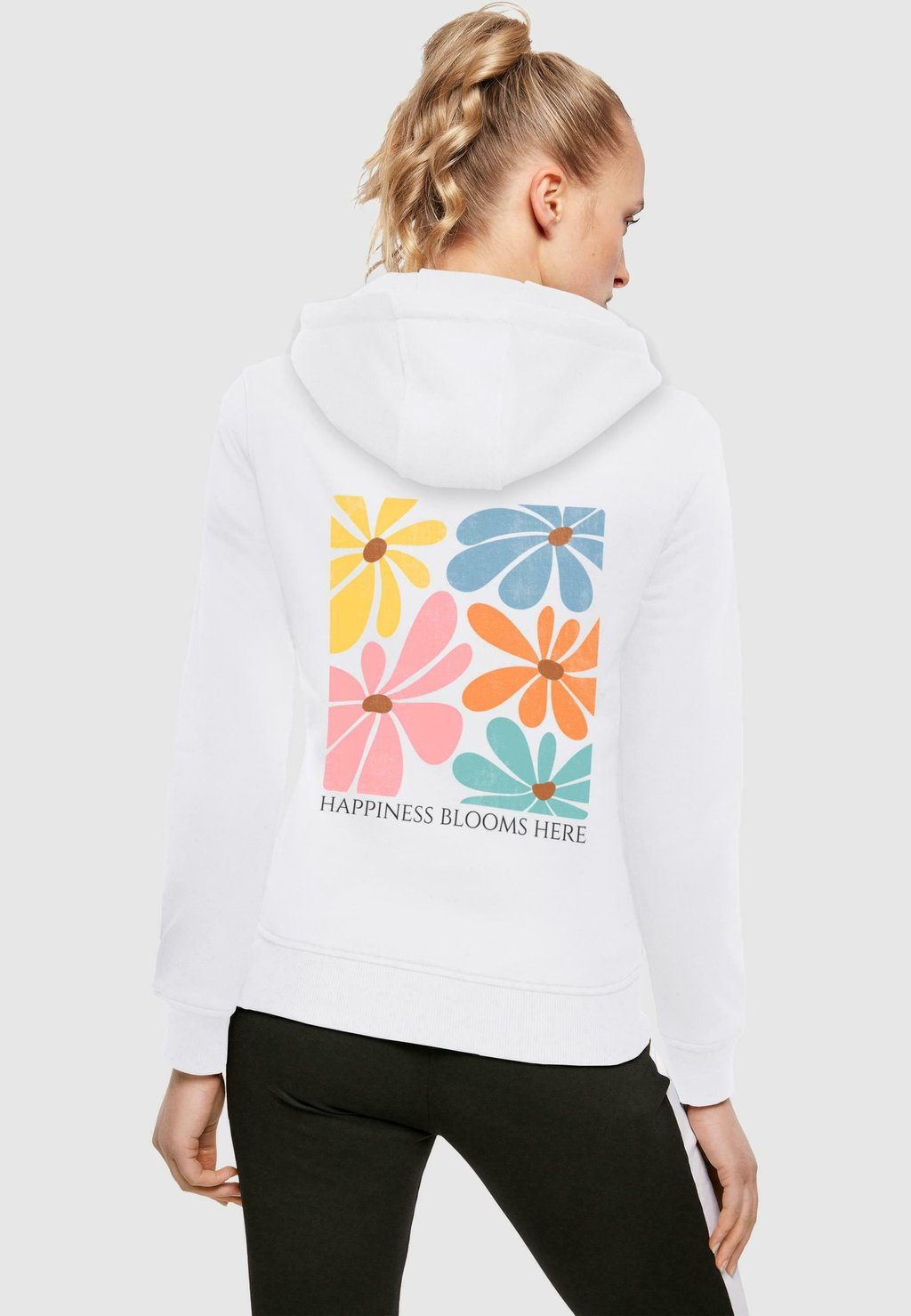 

Толстовка HAPPINESS BLOOMS HERE - Hoodie Merchcode, белый