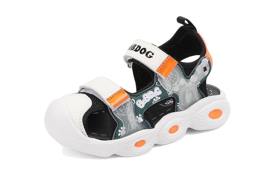 

Детские сандалии, устойчивые к истиранию BOBDOG, бежевый/черный