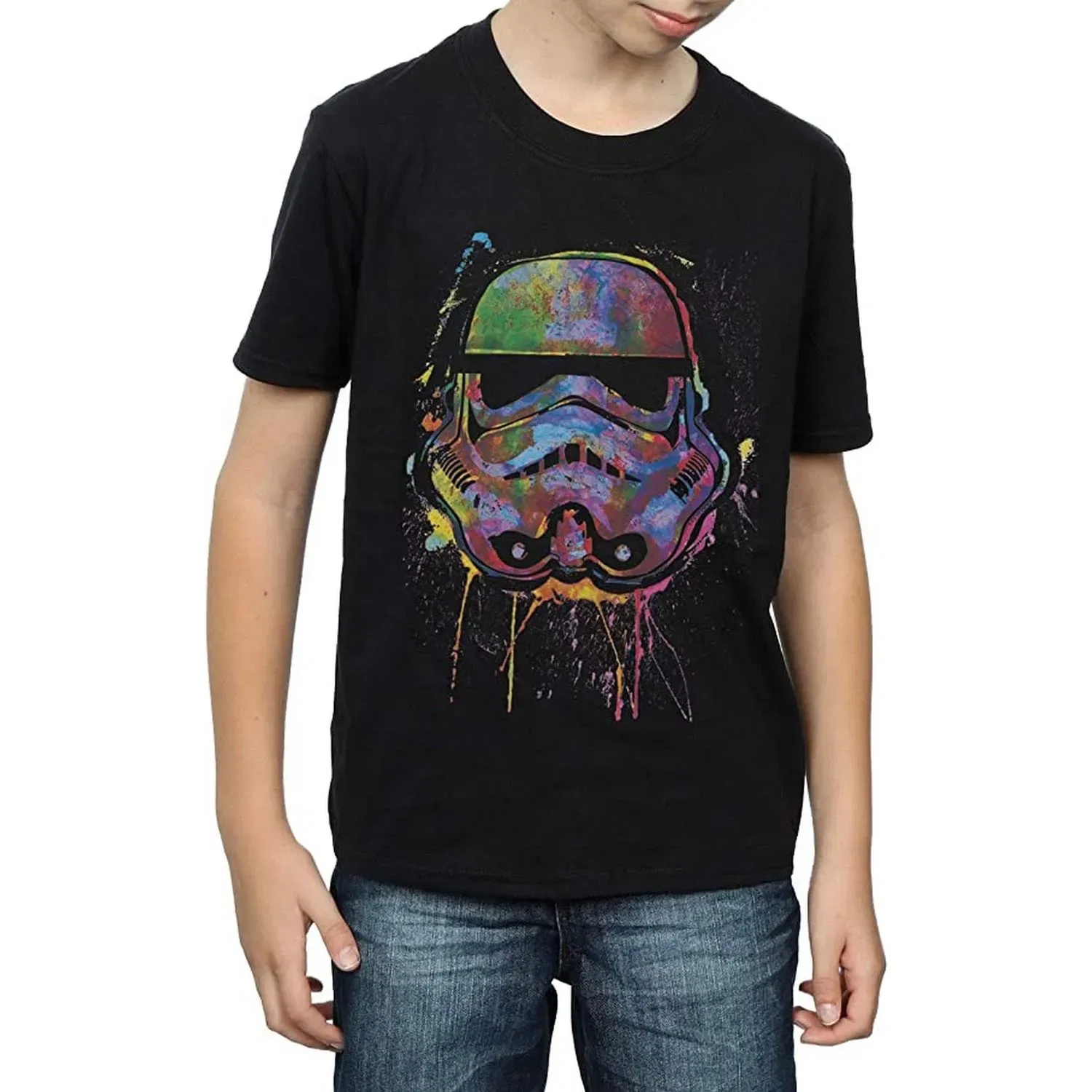 Футболка детская с принтом Stormtrooper Star Wars, черный — фото 4
