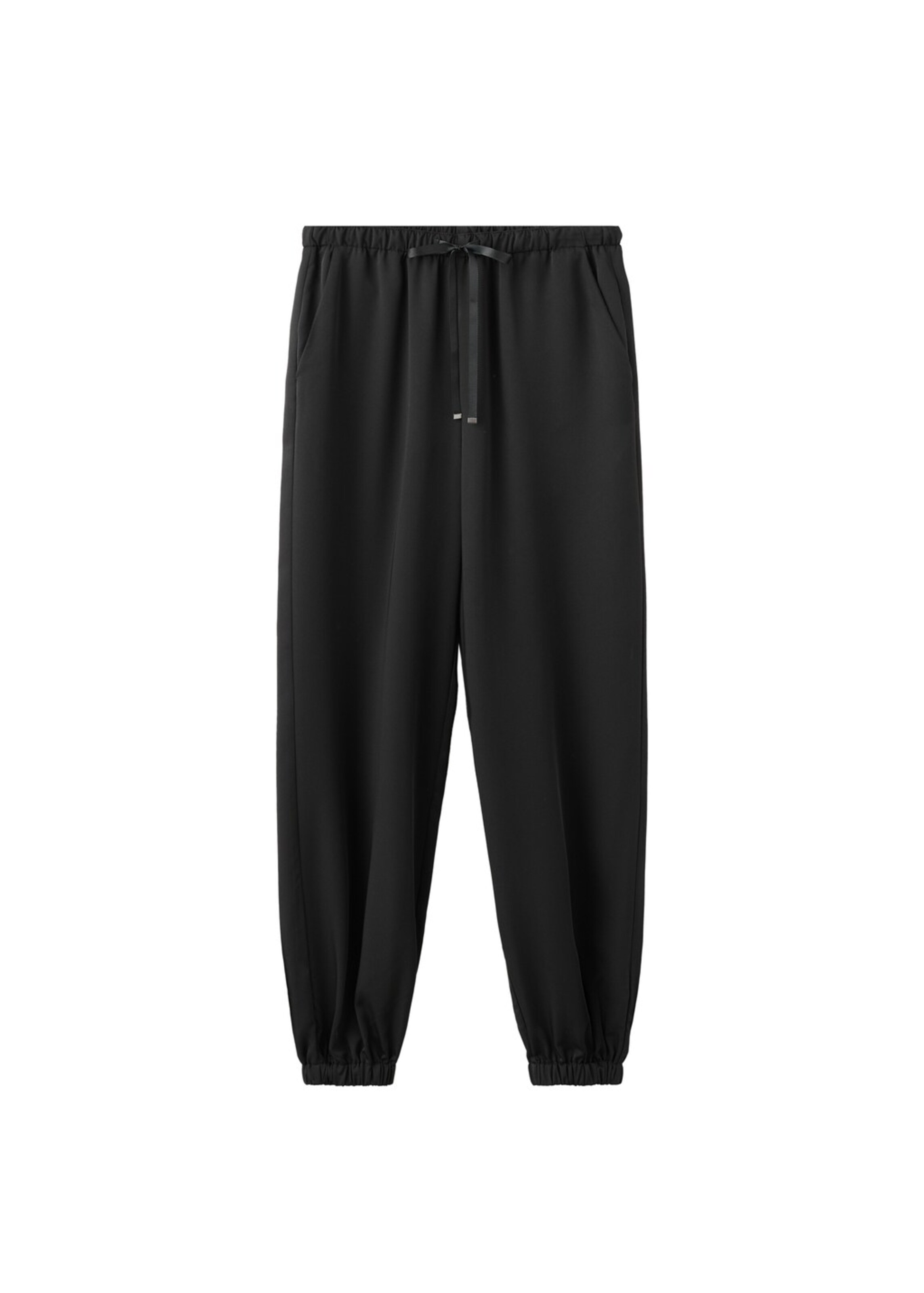 

MANGO TEEN Брюки с зауженным низом в черном цвете