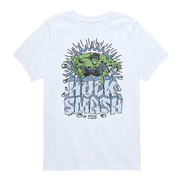 

Футболка с принтом Hulk Smash для мальчиков 8-20 Licensed Character, White