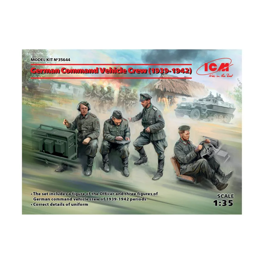 

Экипаж немецкой командной машины (1939-1942), Military Models 1/35 Scale (ICM)
