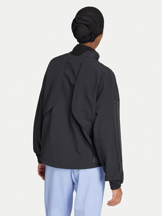 Технический свитшот regular fit Pacer All Gym Tonal 3-Stripes IW8167 Adidas, черный — фото 3