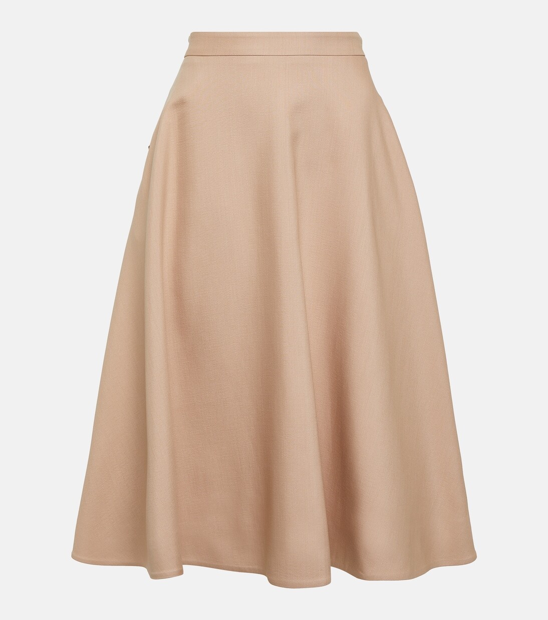 

Юбка миди vgold crêpe couture Valentino, бежевый