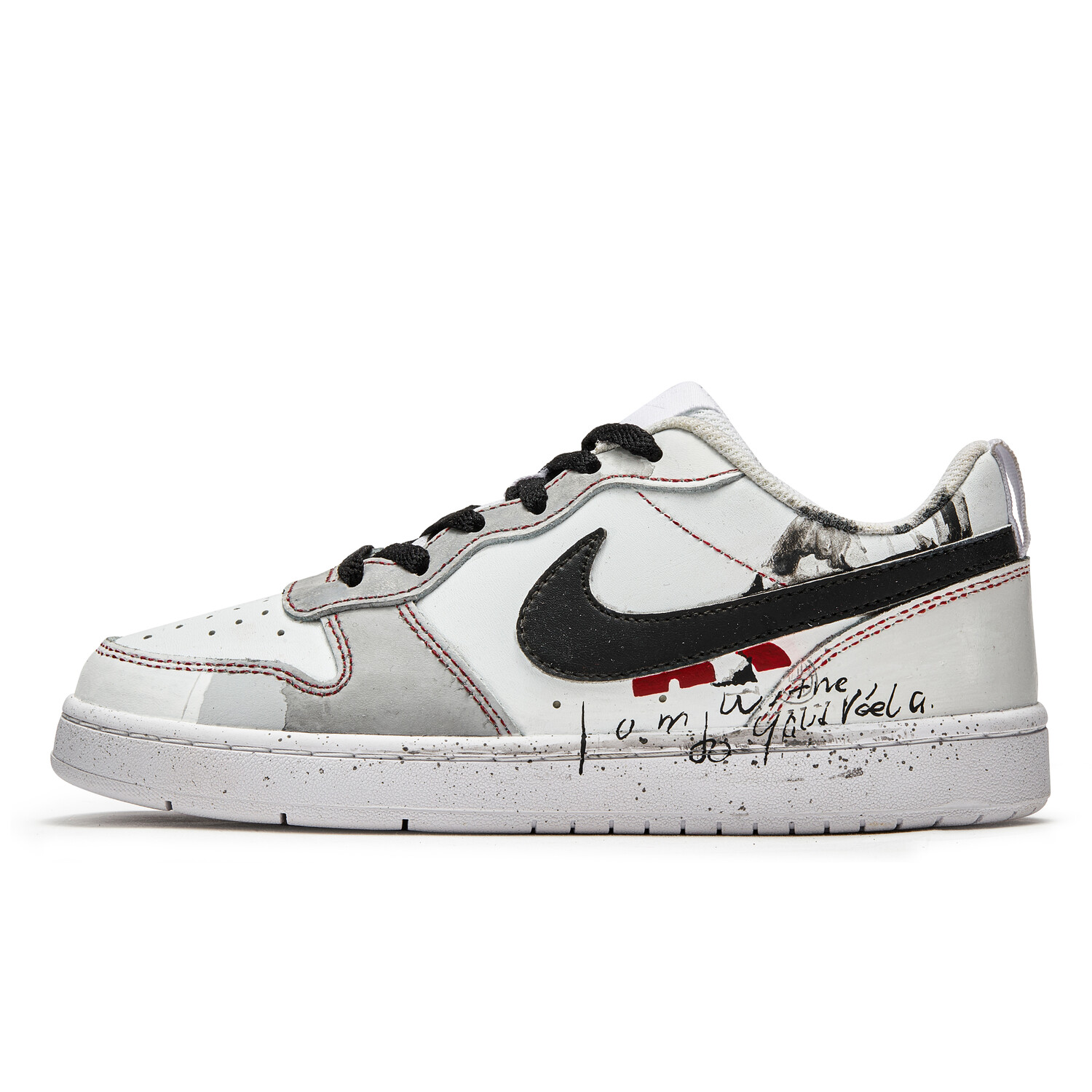 

Кроссовки Nike Court Borough Skateboarding Shoes Women's Low-top White/black, белый/черный