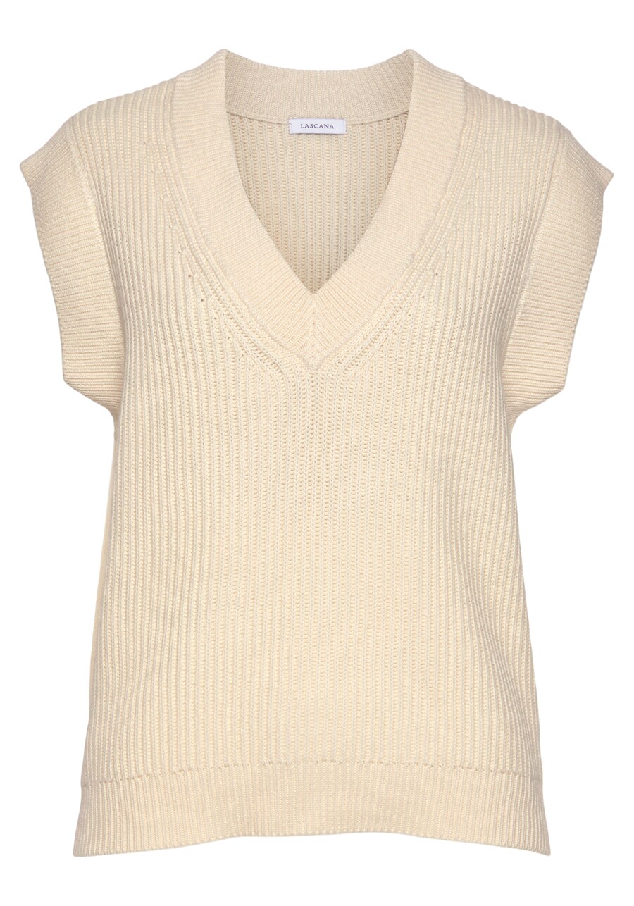 

Тонкий вязаный свитер LASCANA Sweater, кремовый