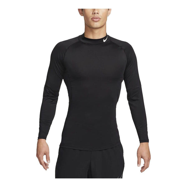 

Футболка pro dri fit fitness mock neck long t shirt Nike, черный