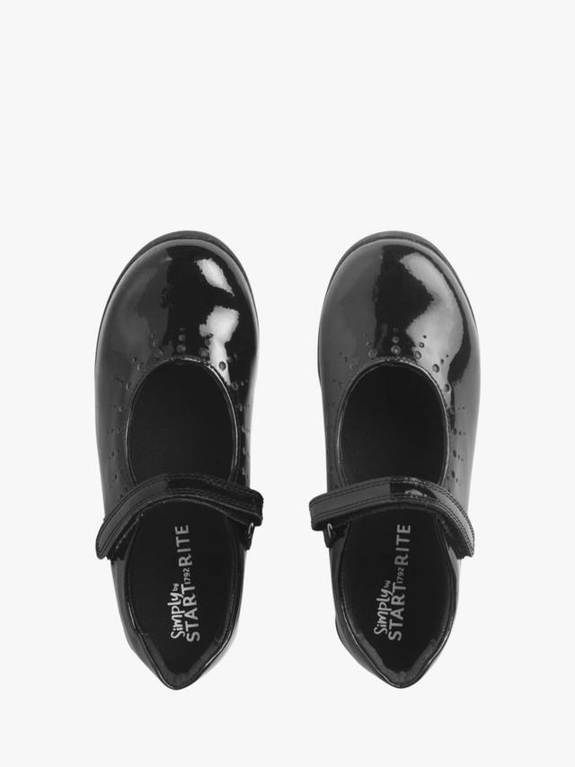 Детские туфли для учебы с круглым носком из кожи Start-Rite, Black Patent — фото 2