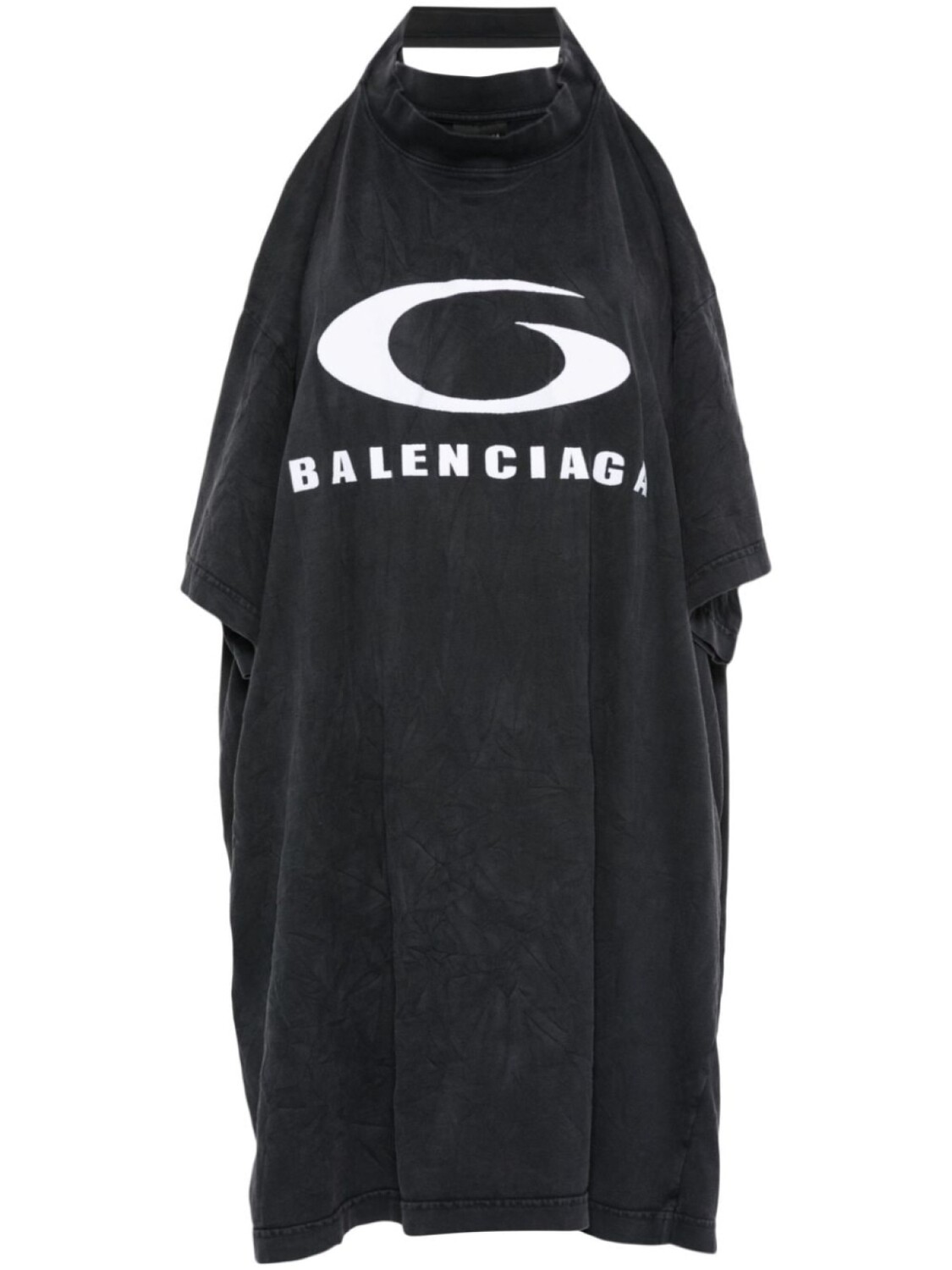 

Balenciaga футболка с вырезами, черный