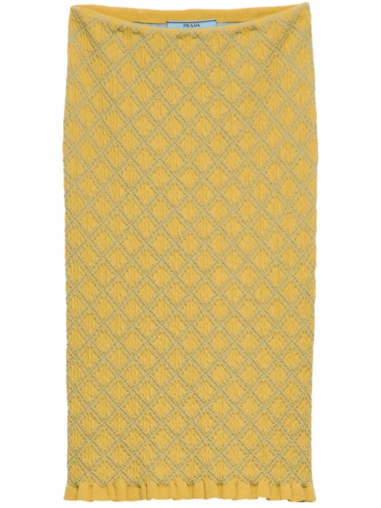 

Prada хлопковая юбка, желтый