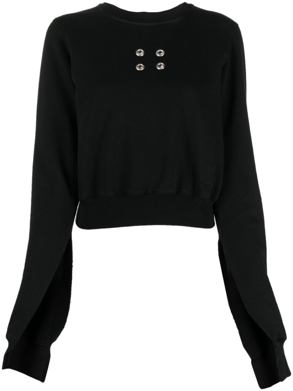 

Rick Owens DRKSHDW укороченная толстовка с люверсами, черный