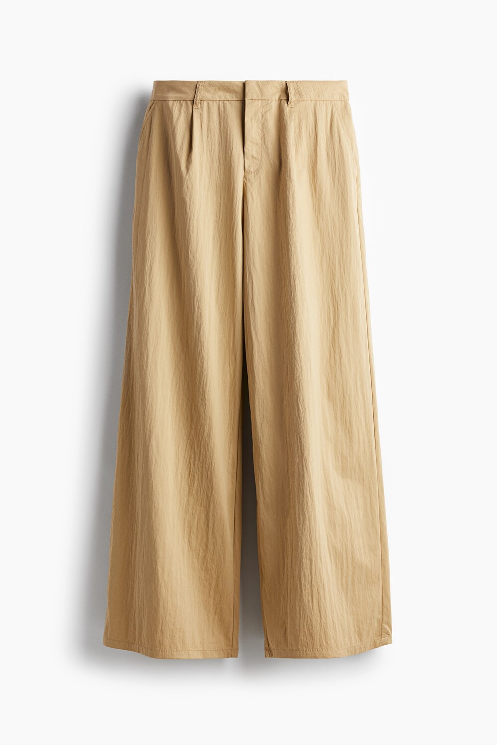 

Элегантные брюки из крепа H&M, бежевый