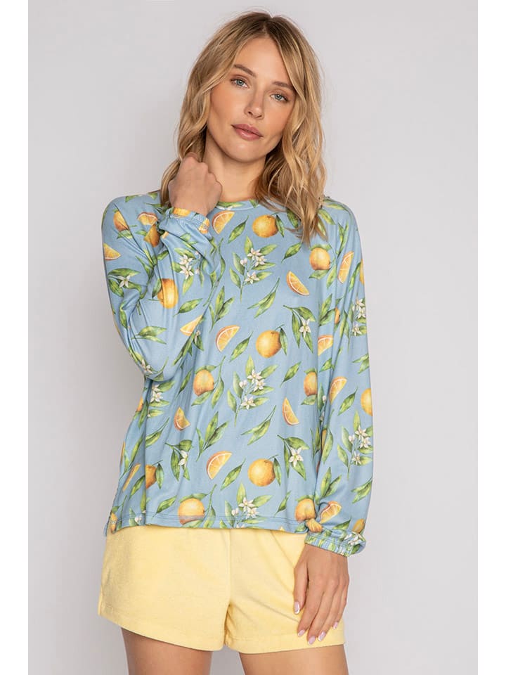 

Верх пижамы PJ Salvage Pyjama-Oberteil, светло-синий