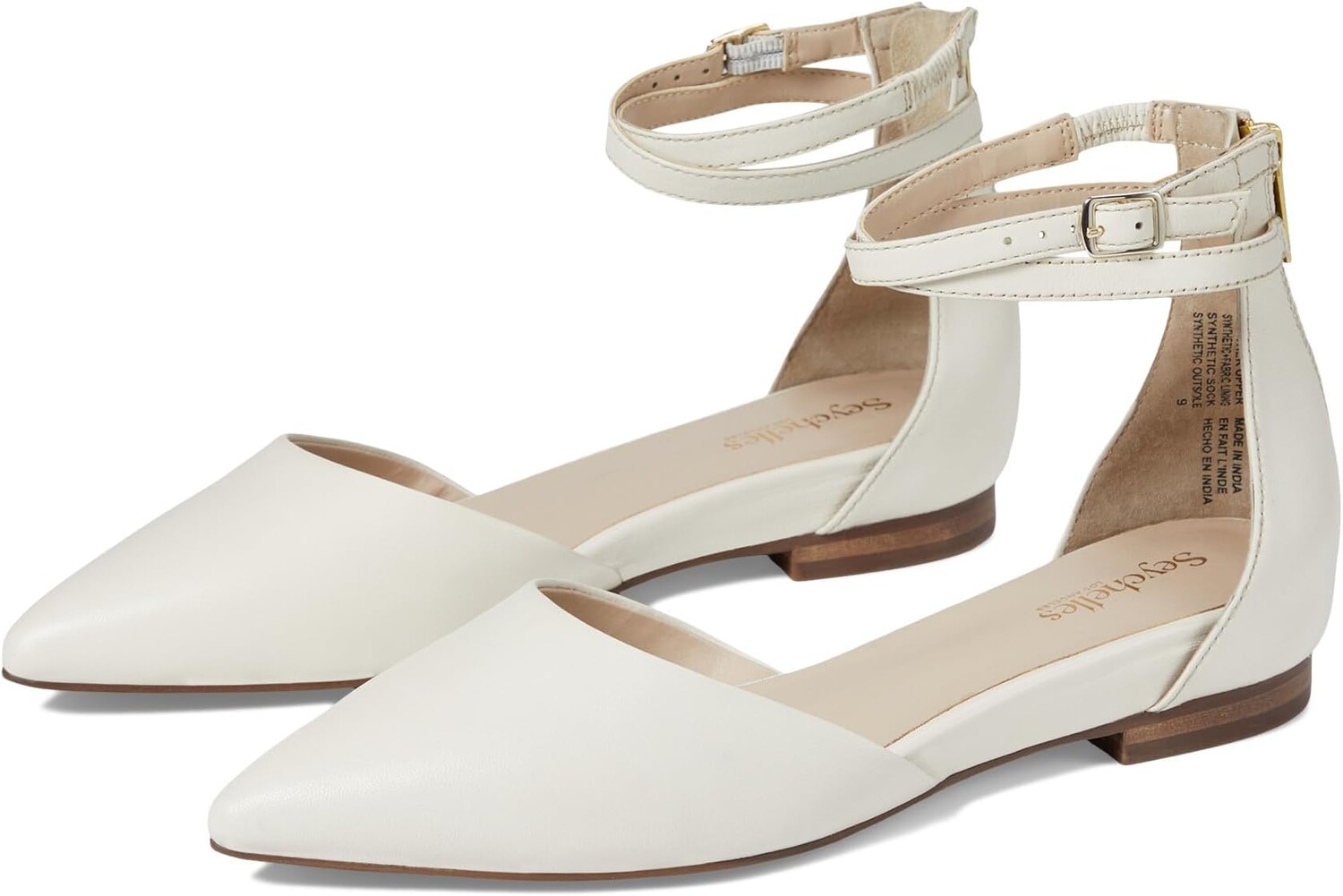 

Туфли на плоской подошве Seychelles What a Girl Wants, цвет Off-White Leather