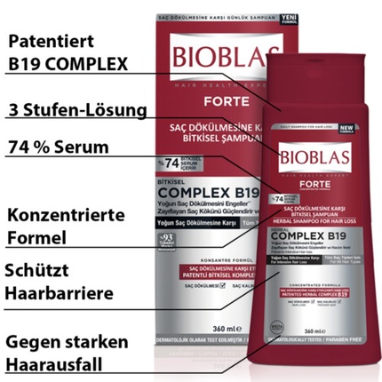 

Шампунь Forte Herbal против интенсивного выпадения волос 360 мл Bioblas