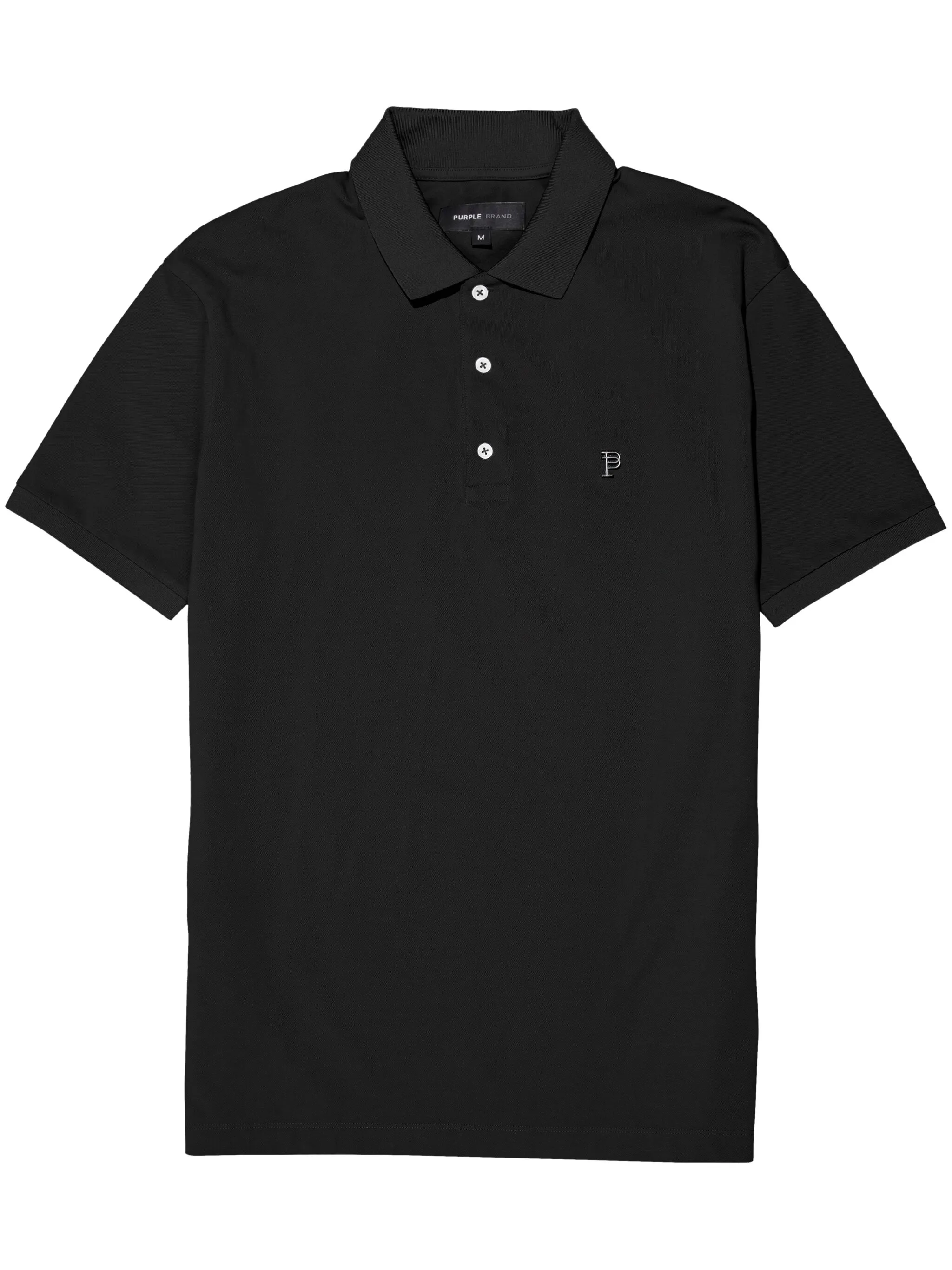 

Рубашка поло из ткани пике Purple Brand, черный