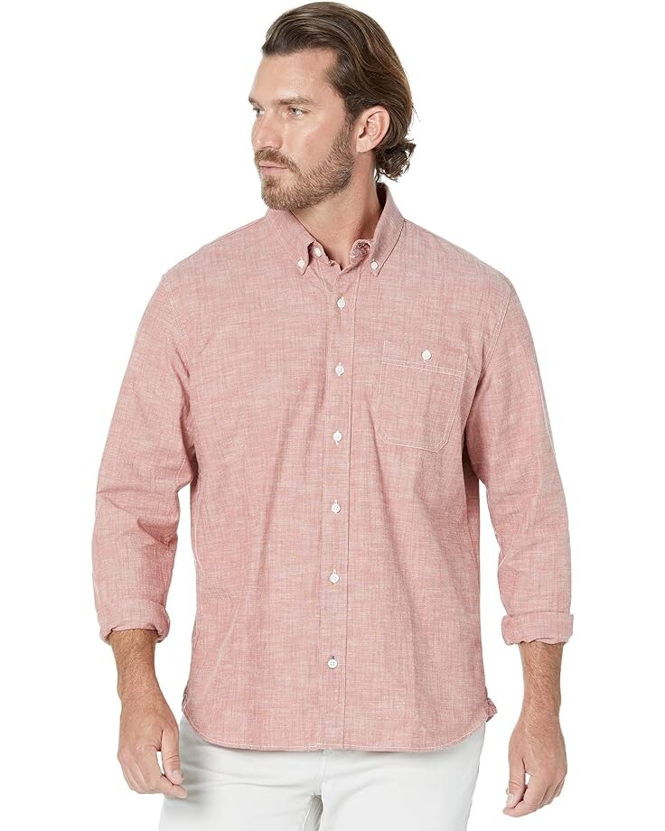 

Рубашка L.L.Bean Comfort Stretch Chambray, цвет Pale Sienna