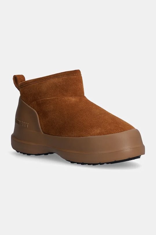 Зимние ботинки женские Moon Boot MB Luna Low Boot замшевые, коричневый