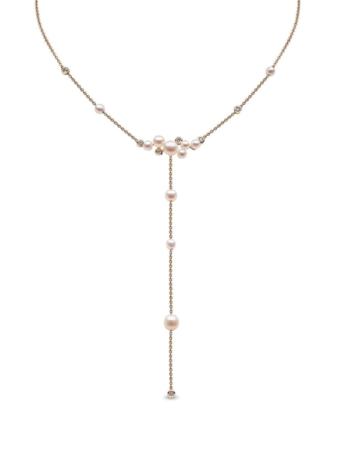 

Колье Trend из желтого золота с жемчугом и бриллиантами Yoko London, золотой