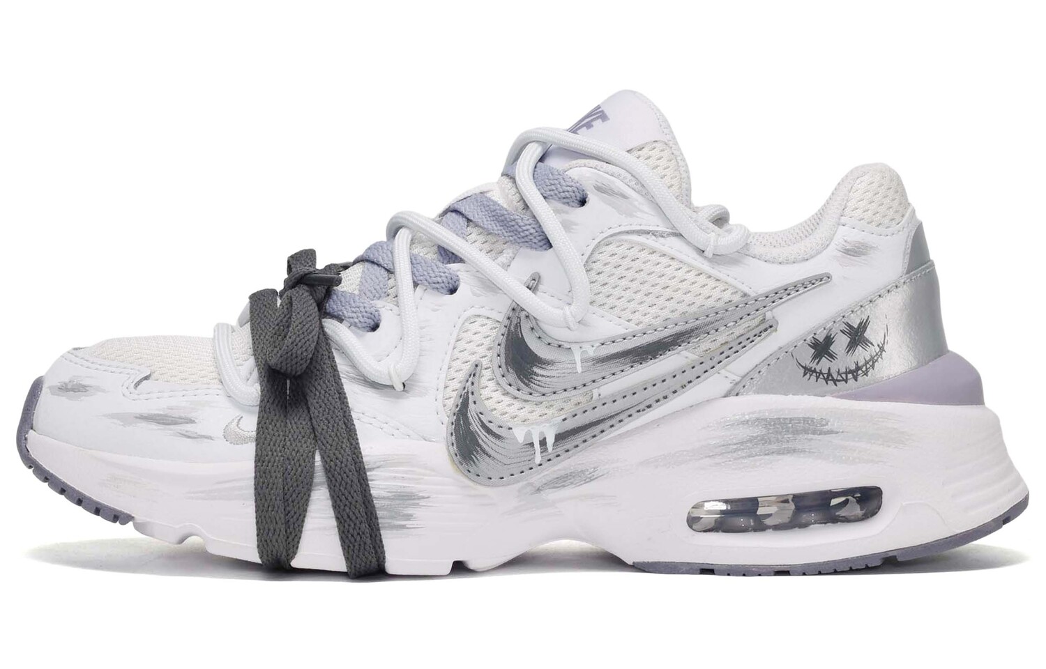 

Кроссовки Air Max Fusion женские с низким верхом серый белый фиолетовый Nike