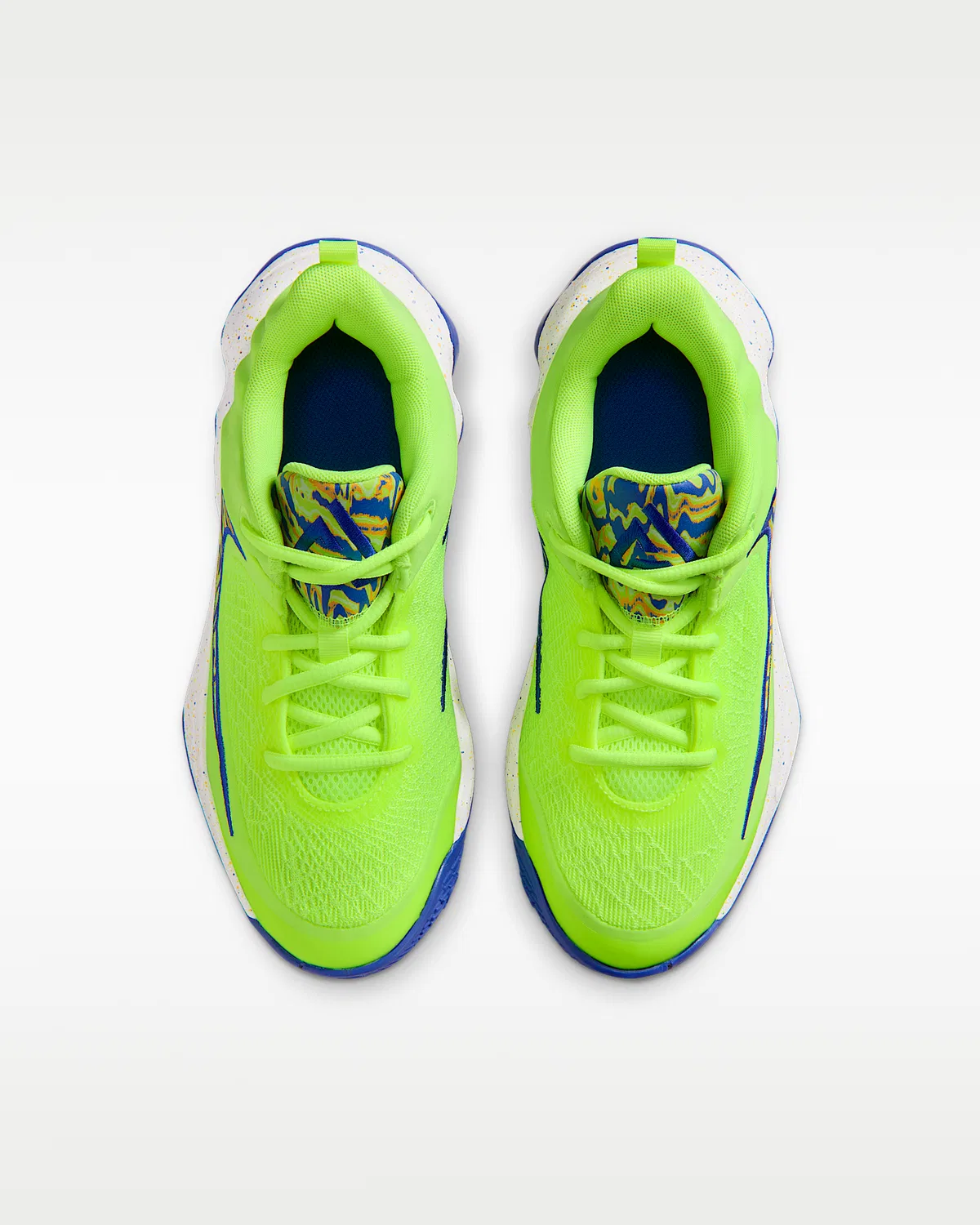 Детские баскетбольные кроссовки Giannis Immortality 4 SE, Volt Ice/Game Royal/Laser Orange/Multi-Color — фото 4