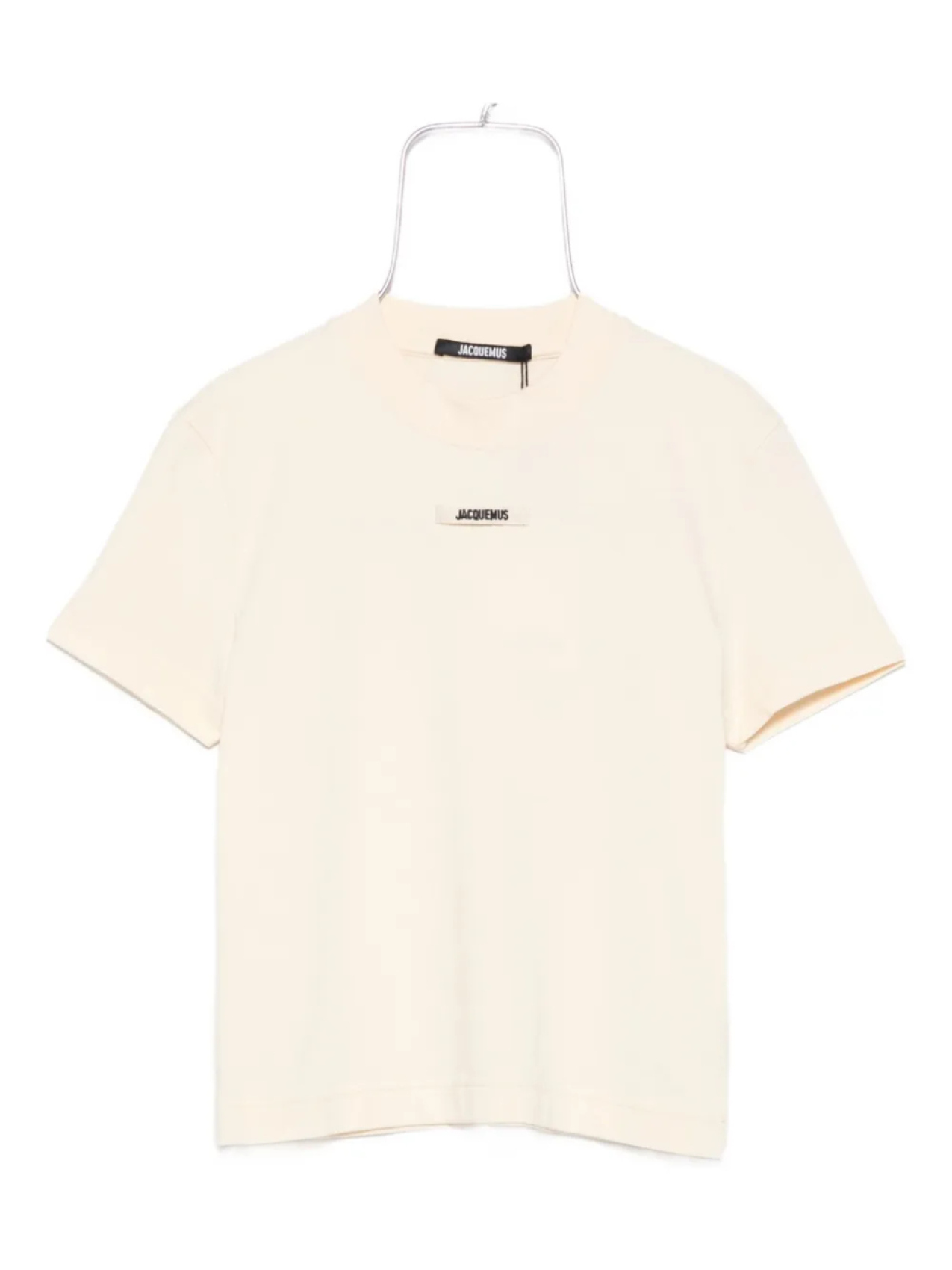 

Футболка из хлопка с логотипом Jacquemus, нейтральный