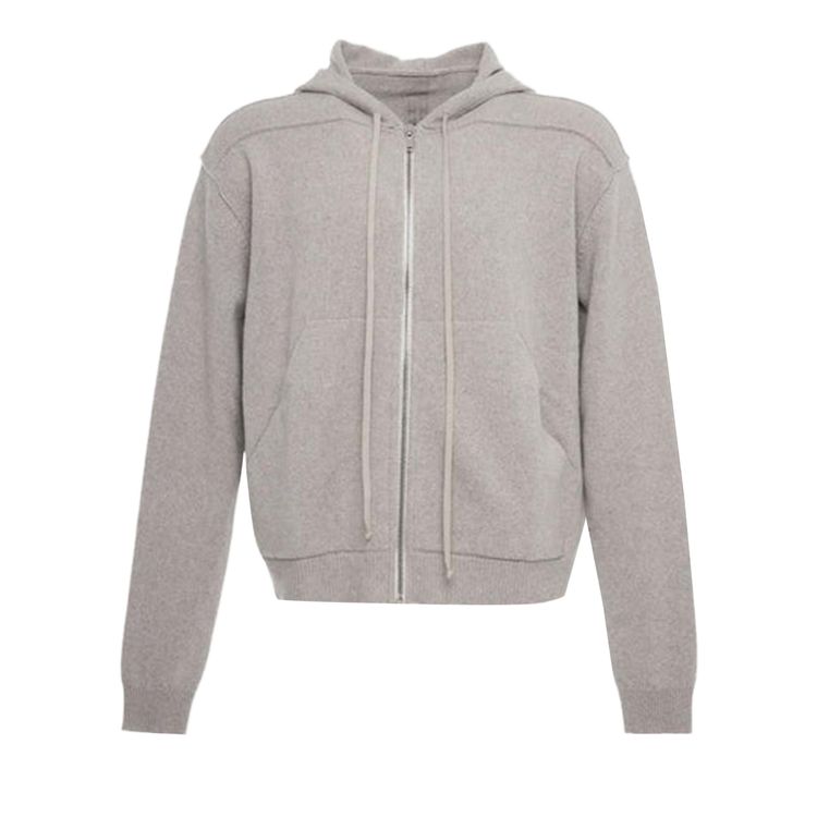 

Рик Оуэнс Джакка в худи на молнии Maglia "Pearl" Rick Owens, белый