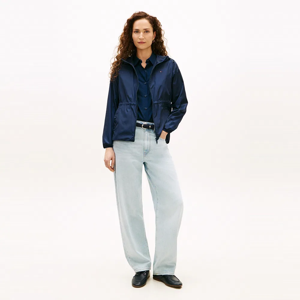 Женская ветровка с кулиской тёмно-синяя от Tommy Hilfiger Women — фото 2