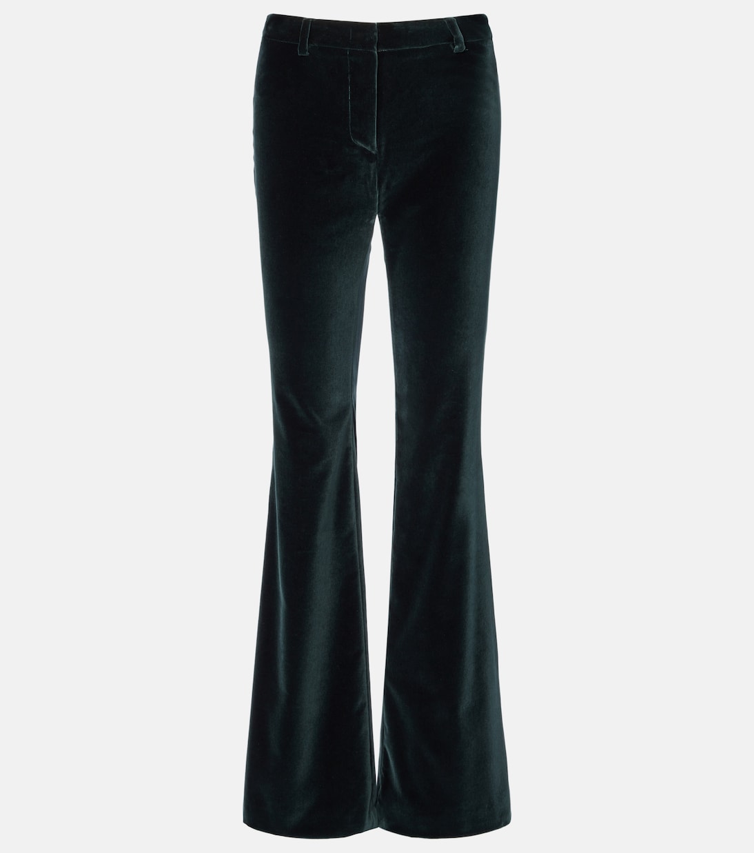 

Хлопковые вельветовые расклешённые брюки Etro, Verde Scurissimo