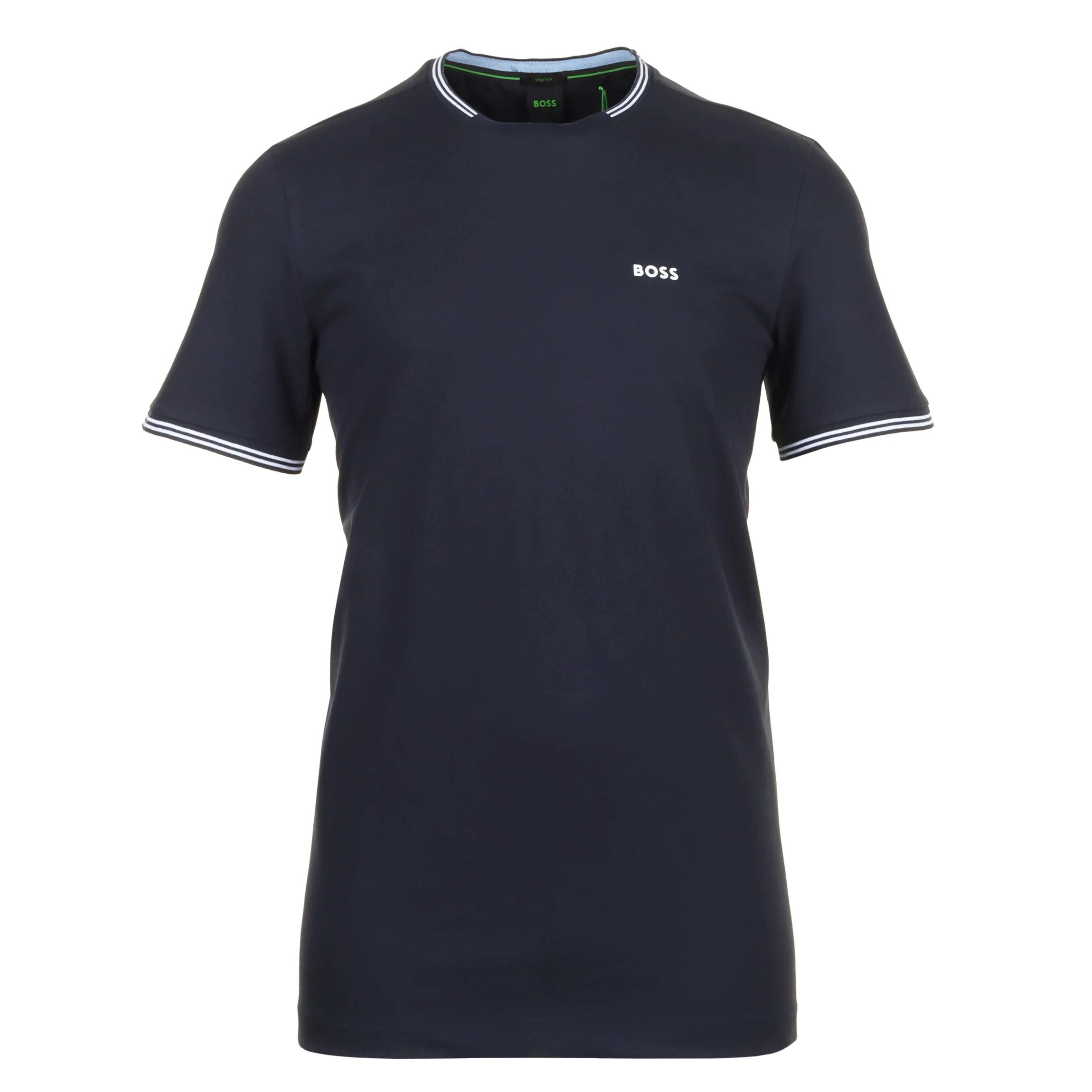 

Мужская футболка Hugo Boss Taul с коротким рукавом и круглым вырезом, темно-синяя